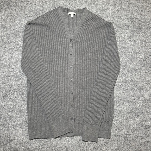 COS Sweaters - COS  100% Wool Button Up Cardigan Sweater Gray Minimalist Capsule Womens Size L